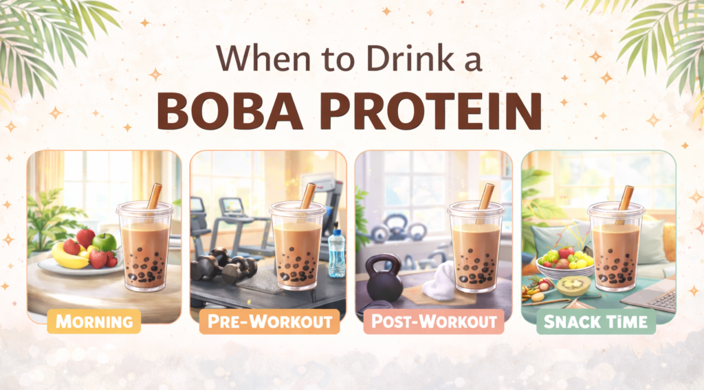 when to drink boba protein bobatein