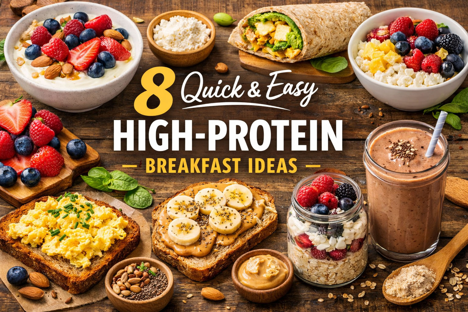 8 quick & easy high-protein breakfast ideas