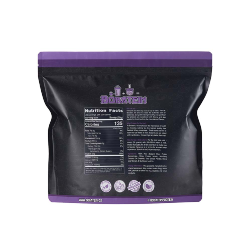 bobatein taro milk tea back