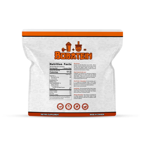 bobatein thai milk tea back